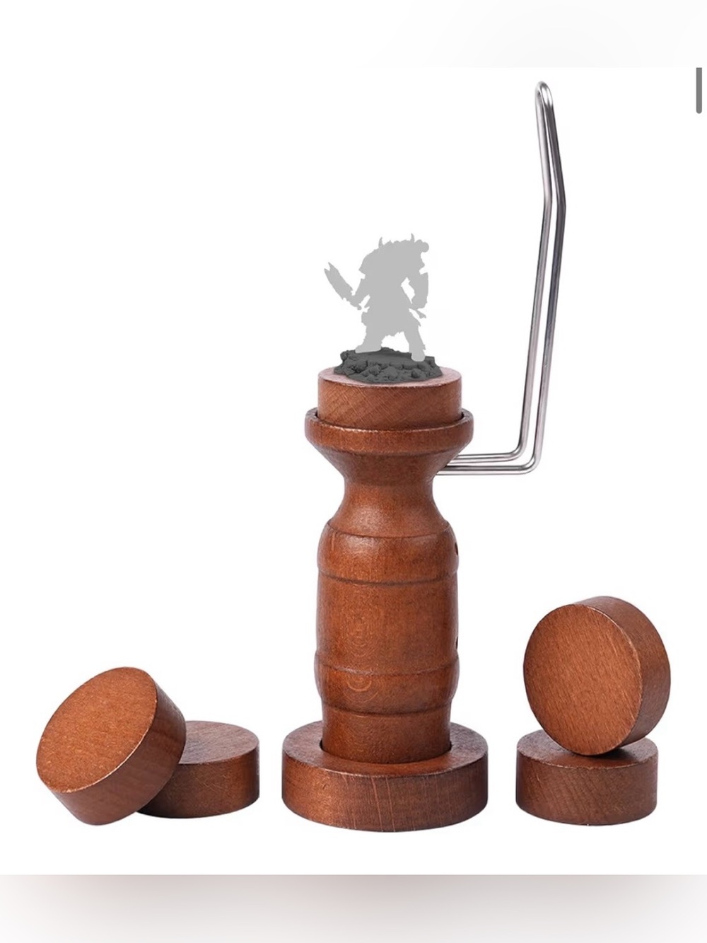 Golden Maple Miniature Painting Handle - 360 Degree Rotating
